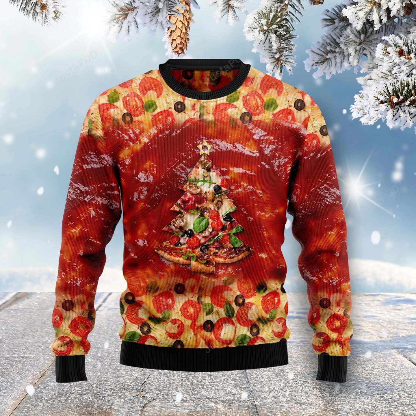 All I Want For Christmas Is Pizza Christmas Ugly Sweater- Best Christmas Gifts 2023