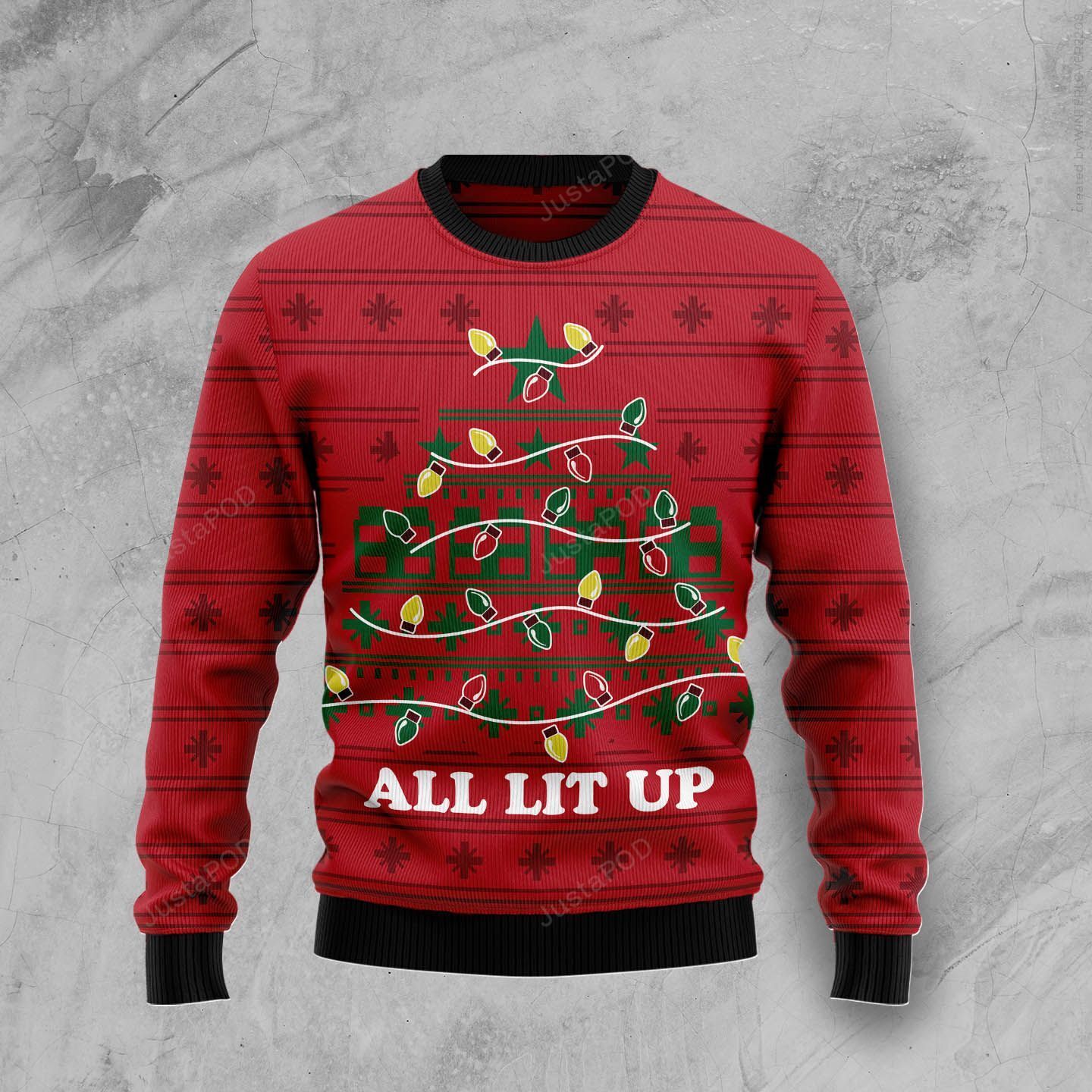 All Lit Up Noel Tree Christmas Ugly Sweater- Best Christmas Gifts 2023