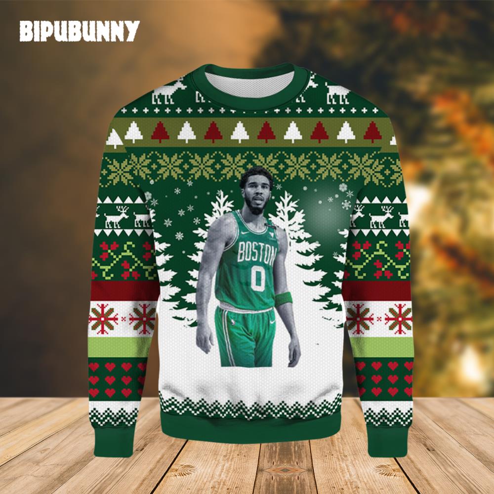 All Star Jayson Tatum Boston Ugly Christmas Sweater