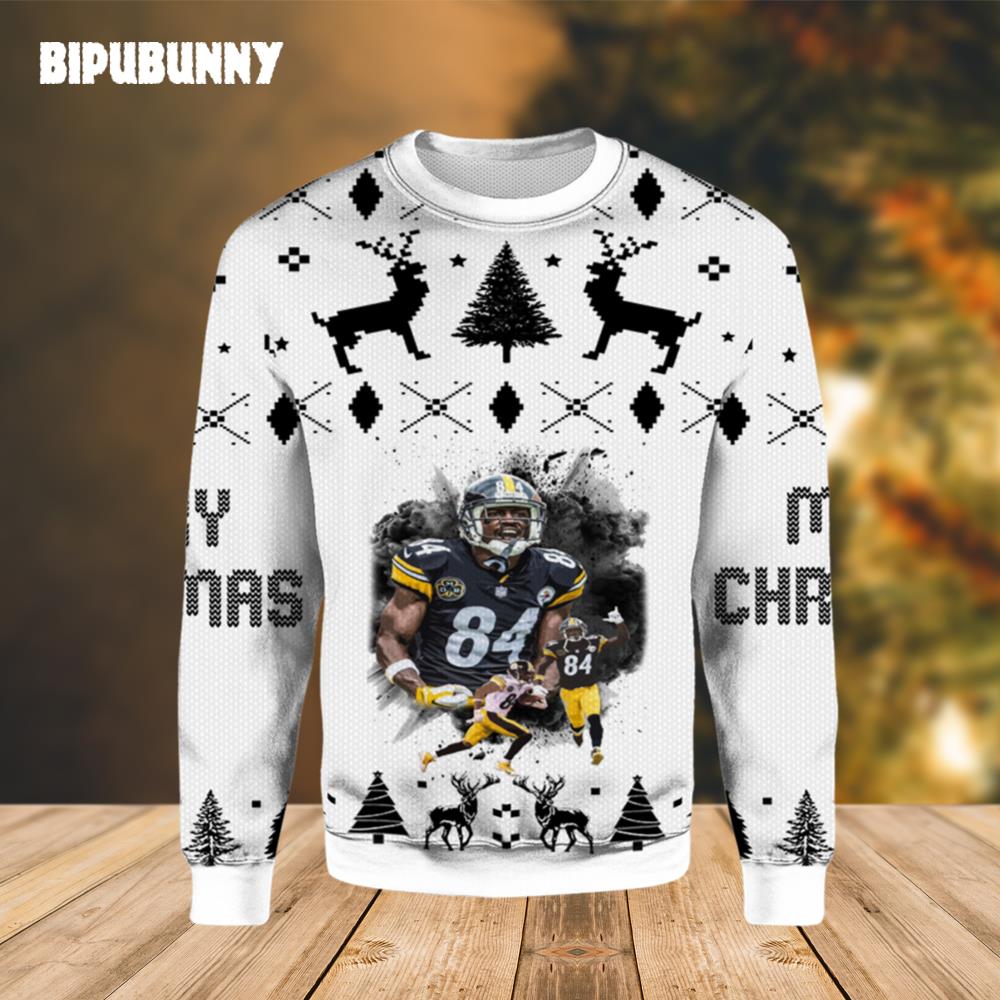 Antonio Brown Pittsburgh Steelers Ugly Christmas Sweater- Best Christmas Gifts 2023