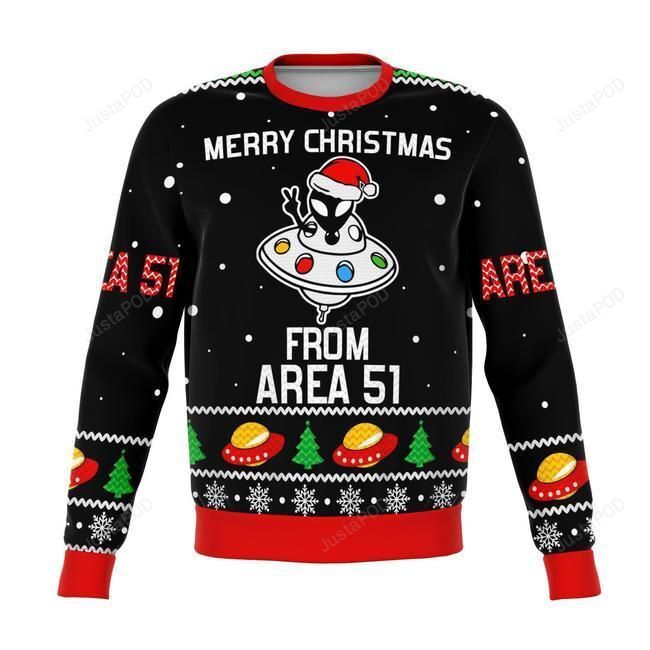 Area 15 UFO Christmas Ugly Sweater- Best Christmas Gifts 2023