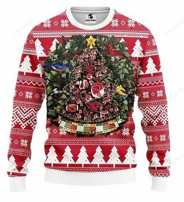 Arizona Cardinals Tree Christmas NFL Unisex Christmas Ugly Sweater- Best Christmas Gifts 2023