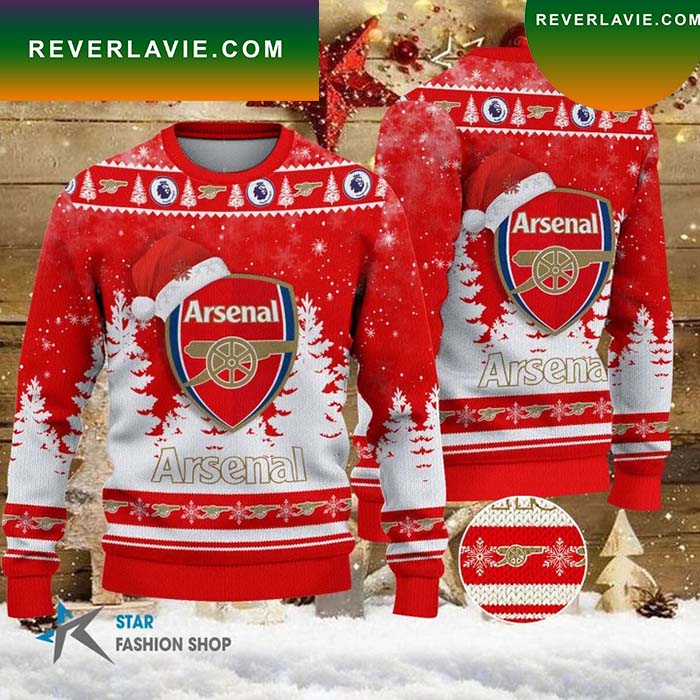 Arsenal Christmas Ugly Sweater- Best Christmas Gifts 2023