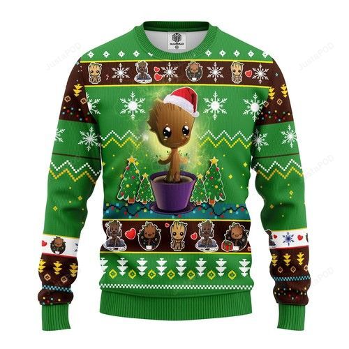 Baby Groot Christmas Ugly Sweater- Best Christmas Gifts 2023