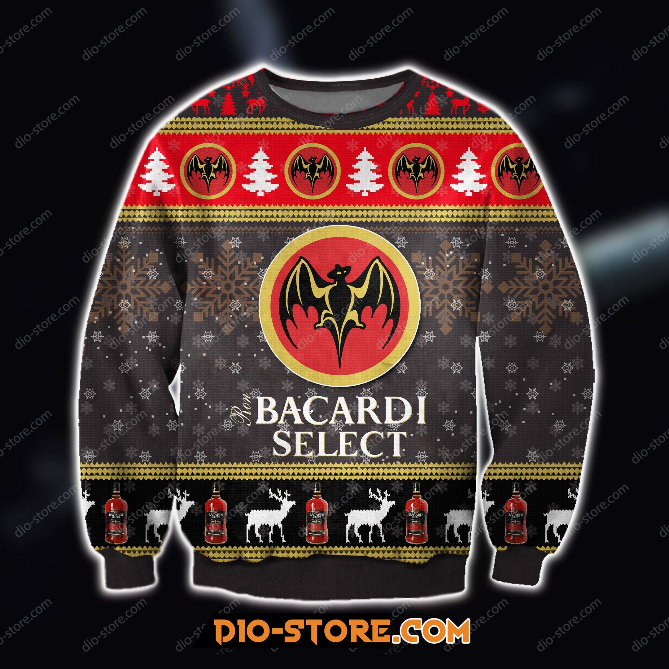 Bacardi Gift Christmas Ugly Sweater- Best Christmas Gifts 2023