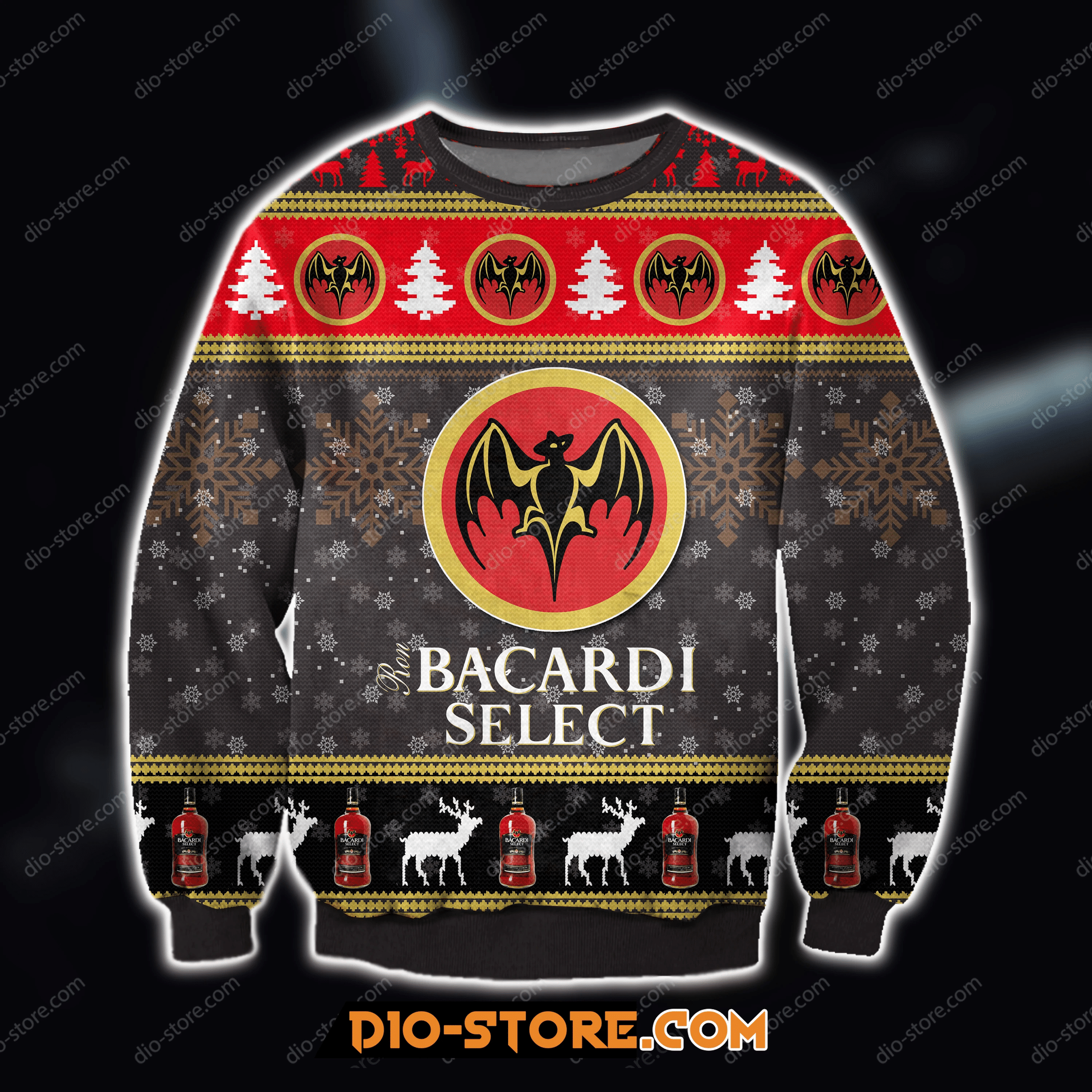 Bacardi Select Rum Wine Drink Lover Christmas Ugly Christmas- Best Christmas Gifts 2023