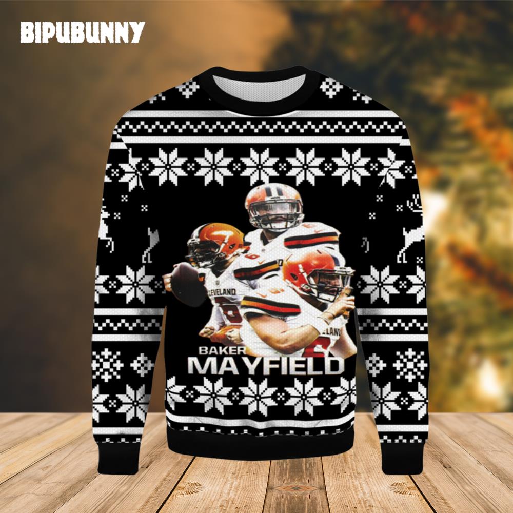 Baker Mayfield Cleveland Browns Ugly Christmas Sweater