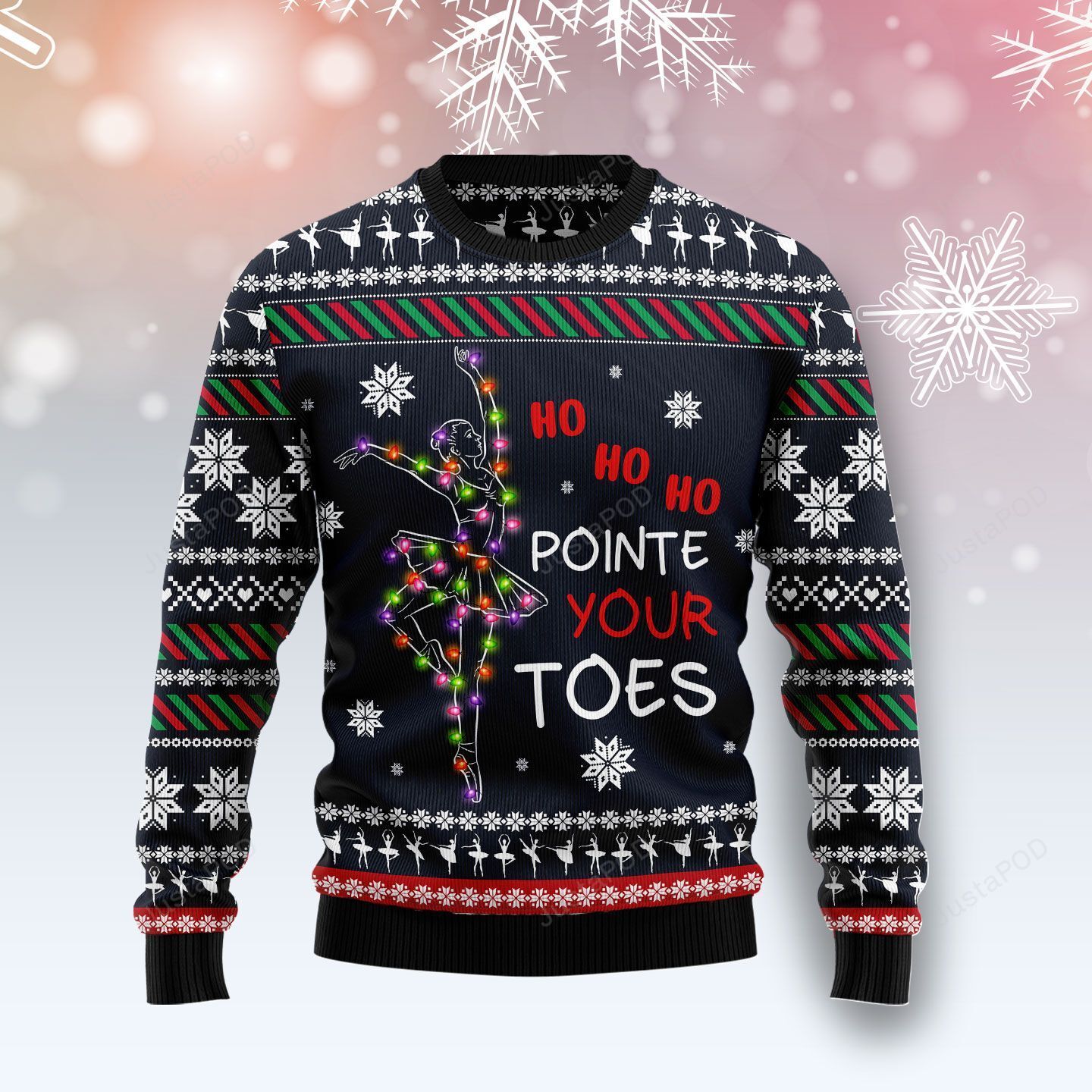 Ballet Pointe Christmas Ugly Sweater- Best Christmas Gifts 2023