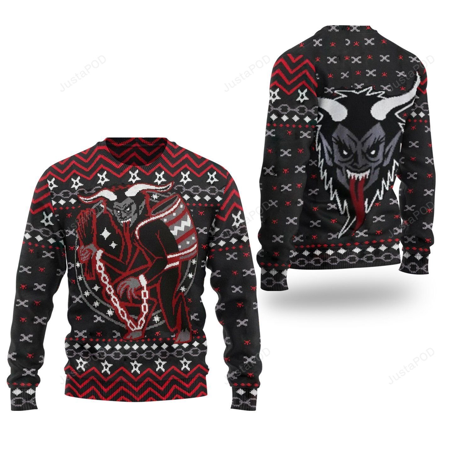 Baphomet Satanic Christmas Ugly Sweater- Best Christmas Gifts 2023