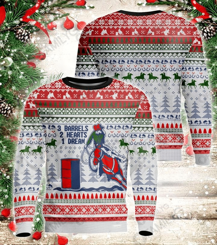 Barrel Racing Christmas Ugly Sweater- Best Christmas Gifts 2023