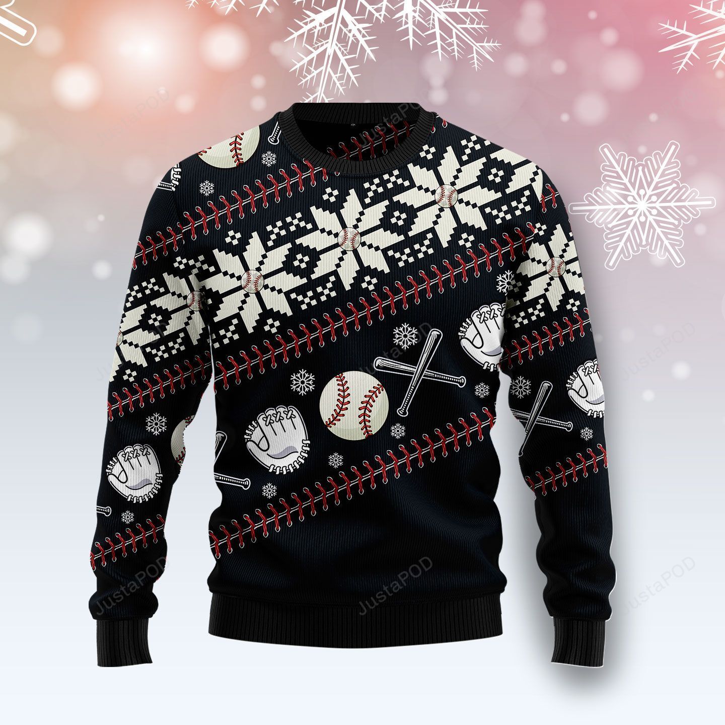 Baseball Pattern Gifts Christmas Ugly Sweater- Best Christmas Gifts 2023