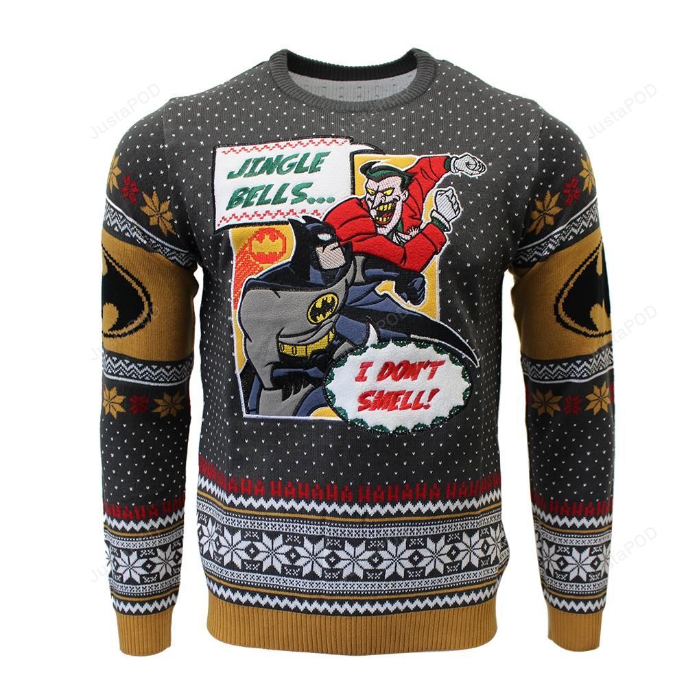 Batman And Joker Christmas Ugly Sweater- Best Christmas Gifts 2023