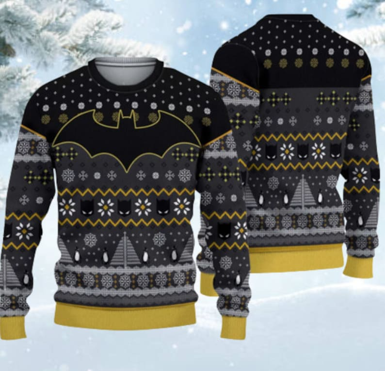 Batman Comic Ugly Christmas Sweater