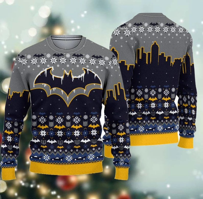 Batman Comic Ugly Sweater