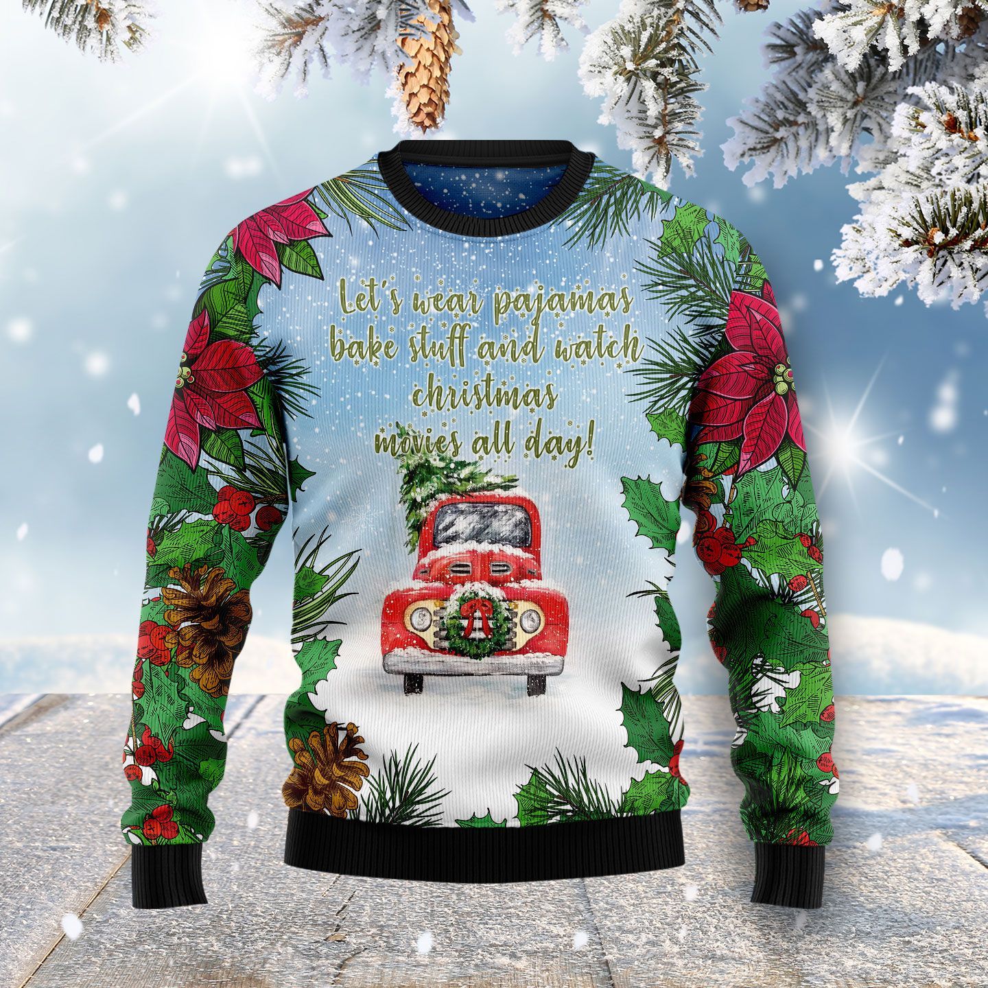 Beautiful Car Christmas Ugly Sweater- Best Christmas Gifts 2023