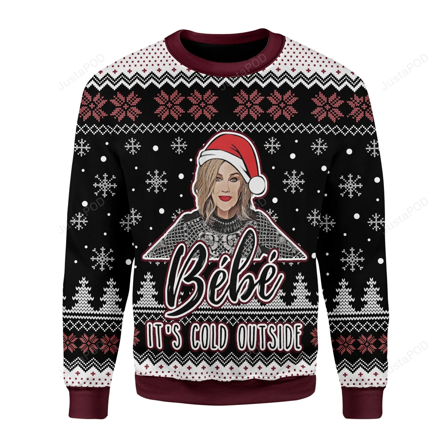 Bebe Its Cold Outside Moira Rose Christmas Ugly Sweater- Best Christmas Gifts 2023