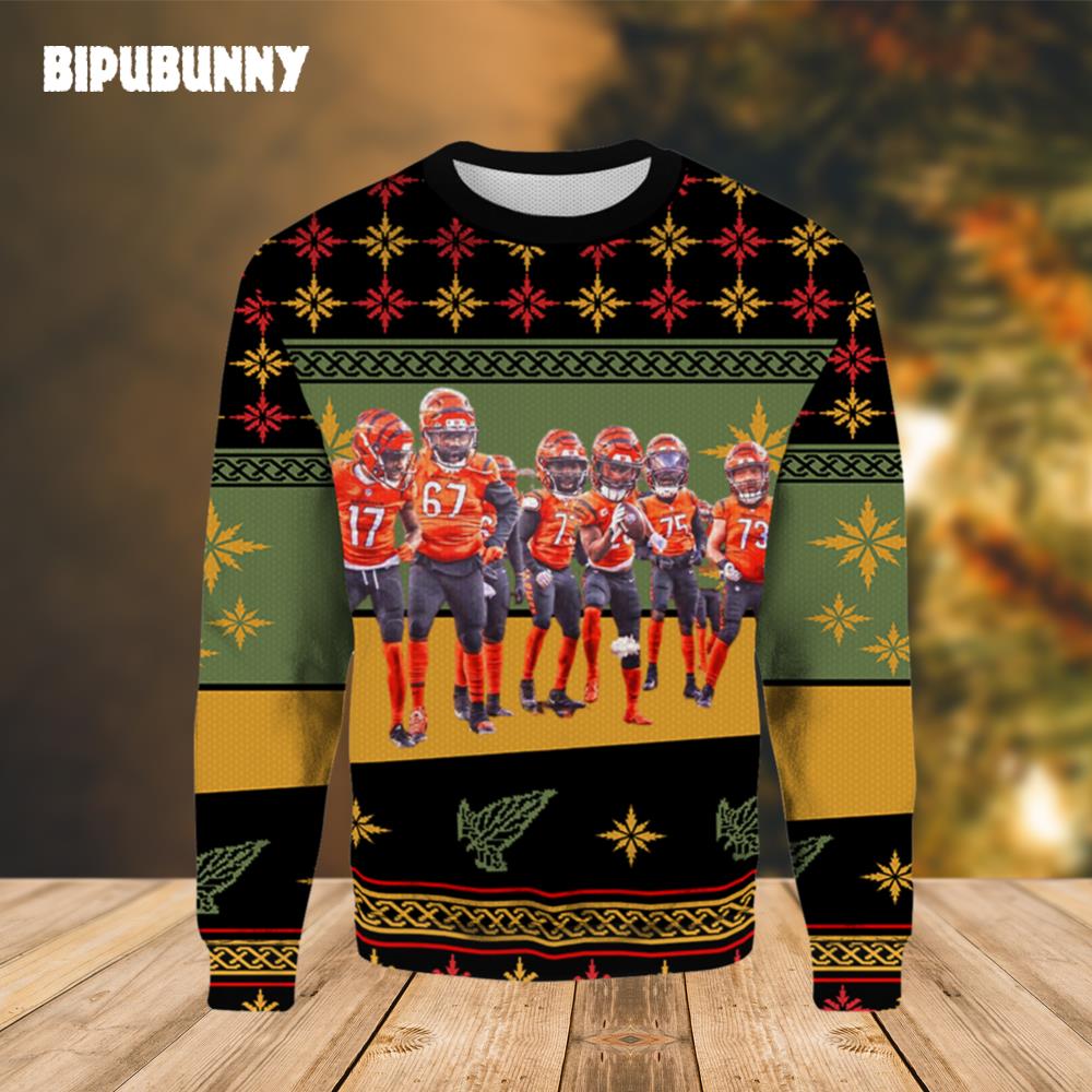 Bengals MoTown TD Celebration Ugly Christmas Sweater- Best Christmas Gifts 2023