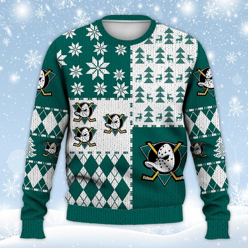 Best Gift 2023 -Anaheim Ducks Ugly Sweater Christmas