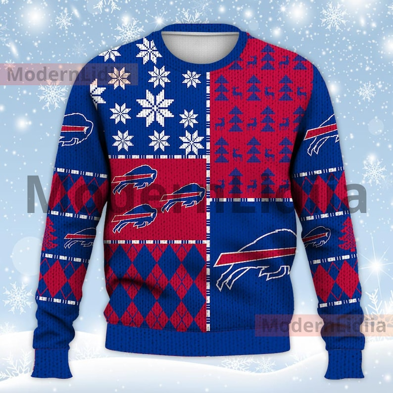 Best Gift 2023 -Buffalo Bills Ugly Sweater Christmas