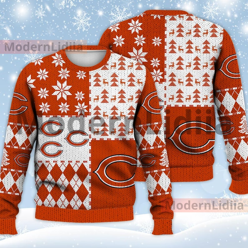 Best Gift 2023 -Chicago Bears Ugly Sweater Christmas