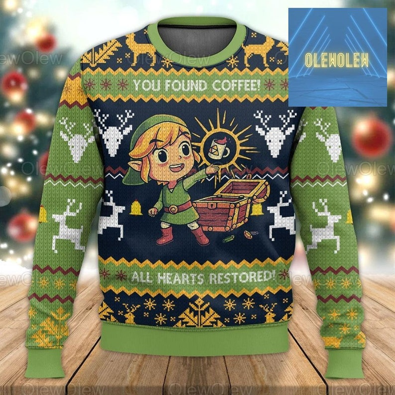 Best Gift 2023 -Christmas Legend Of Zelda Ugly Christmas Sweater