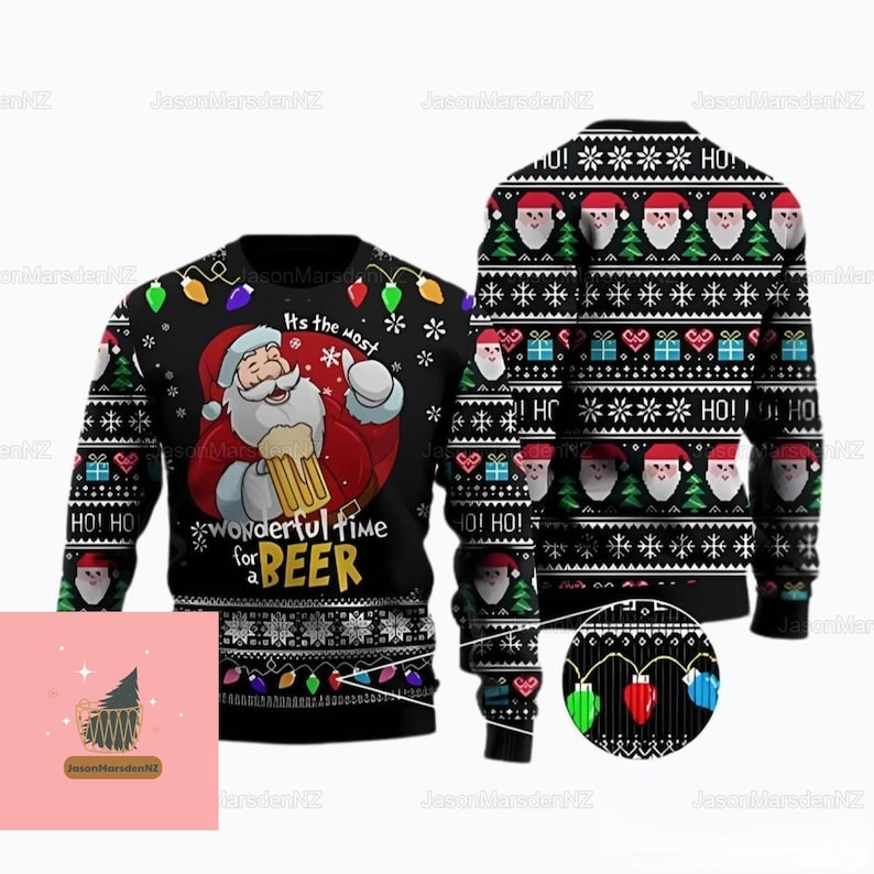 Best Gift 2023 -Christmas Santa Claus Ugly Sweater