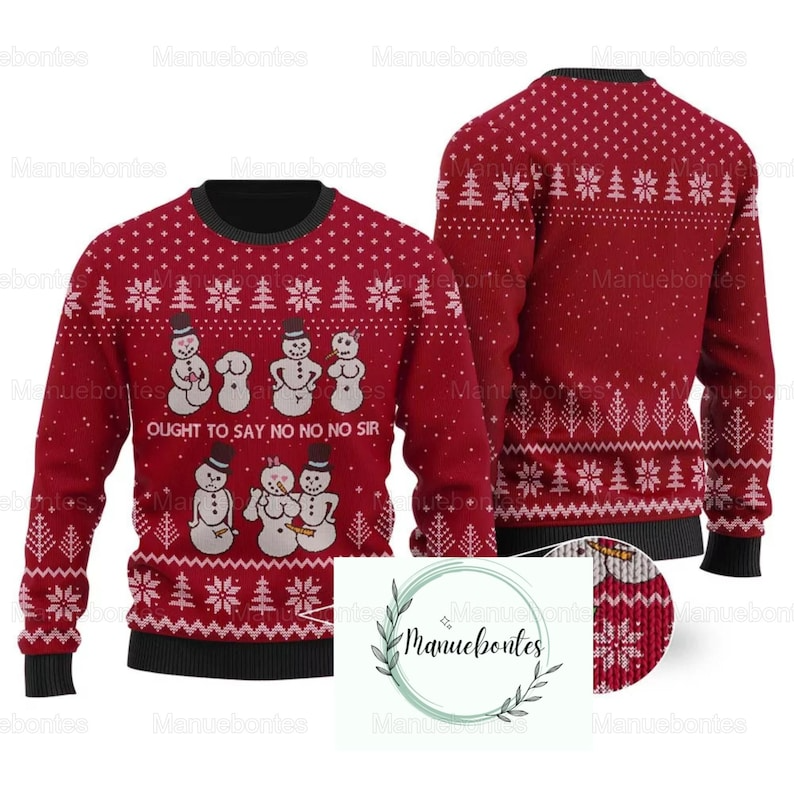 Best Gift 2023 -Christmas Snowman Ugly Sweater