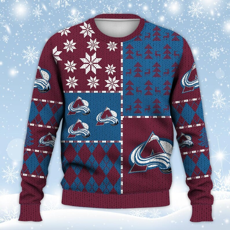 Best Gift 2023 -Colorado Avalanche Ugly Sweater Christmas