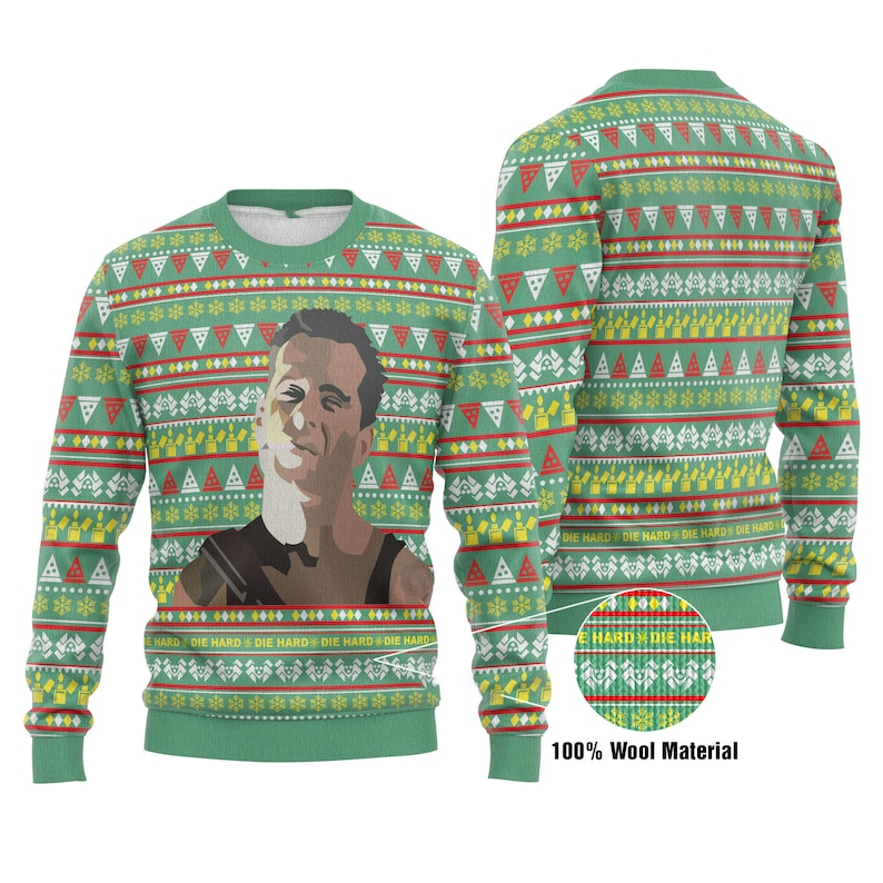 Best Gift 2023 -Die Hard Ugly Christmas Sweater