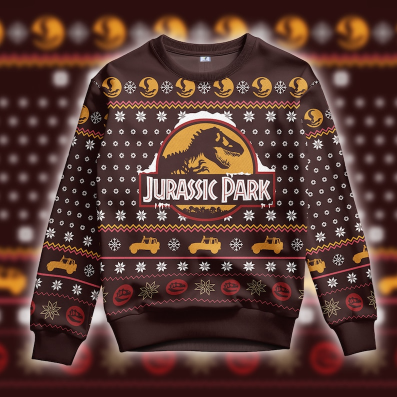 Best Gift 2023 -Dinosaur Ugly Christmas Sweater