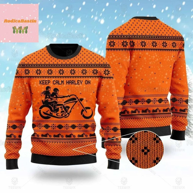 Best Gift 2023 -Harley Davidson Ugly Christmas Sweater