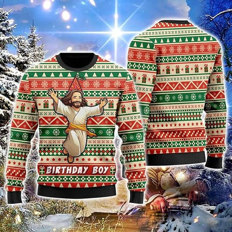 Best Gift 2023 -Jesus Ugly Christmas Sweater