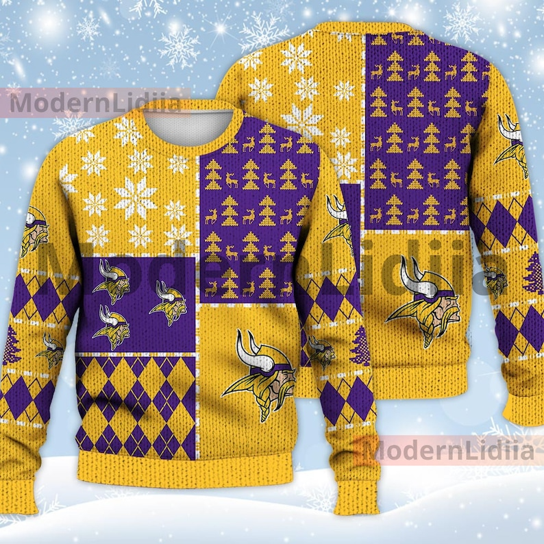 Best Gift 2023 -Minnesota Vikings Ugly Sweater Christmas