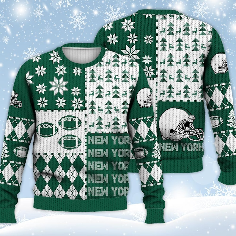 Best Gift 2023 -New York Jets Ugly Sweater Christmas