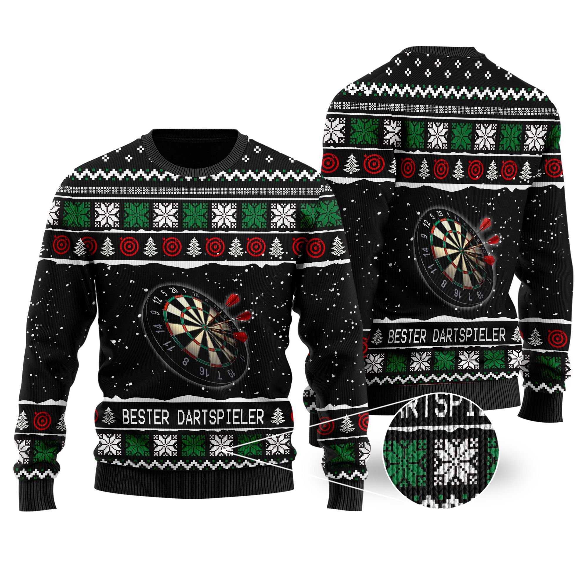 Bester Darts Spieler Christmas Ugly Sweater- Best Christmas Gifts 2023