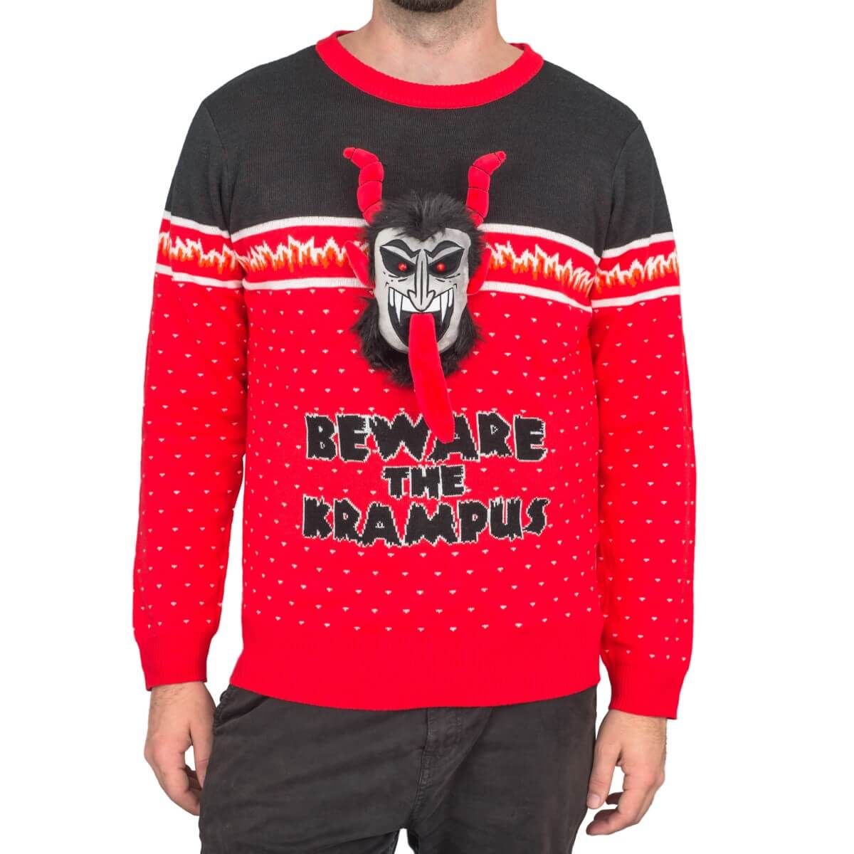 Beware The Krampus Christmas Ugly Sweater- Best Christmas Gifts 2023