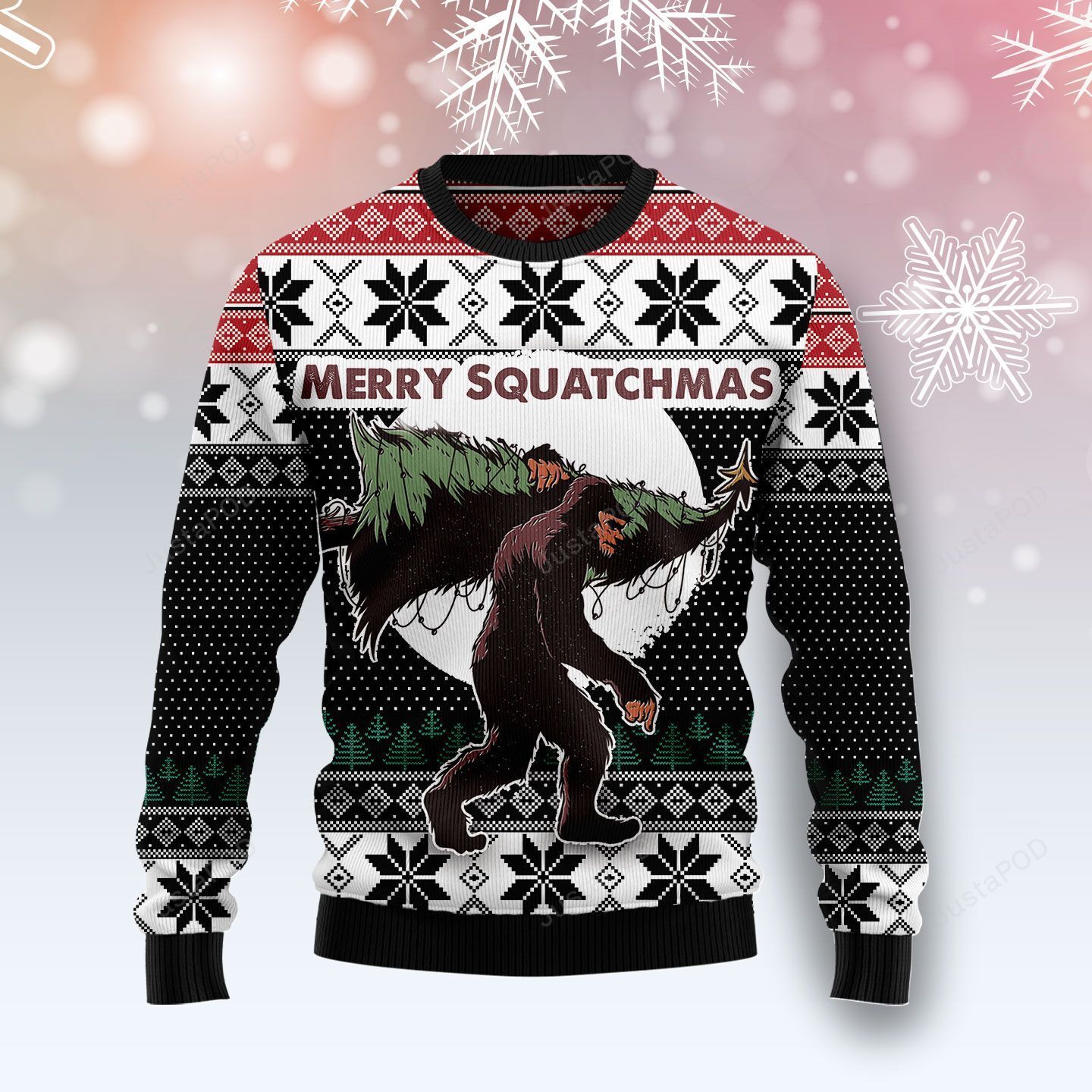 Bigfoot Squatchmas Christmas Ugly Sweater- Best Christmas Gifts 2023