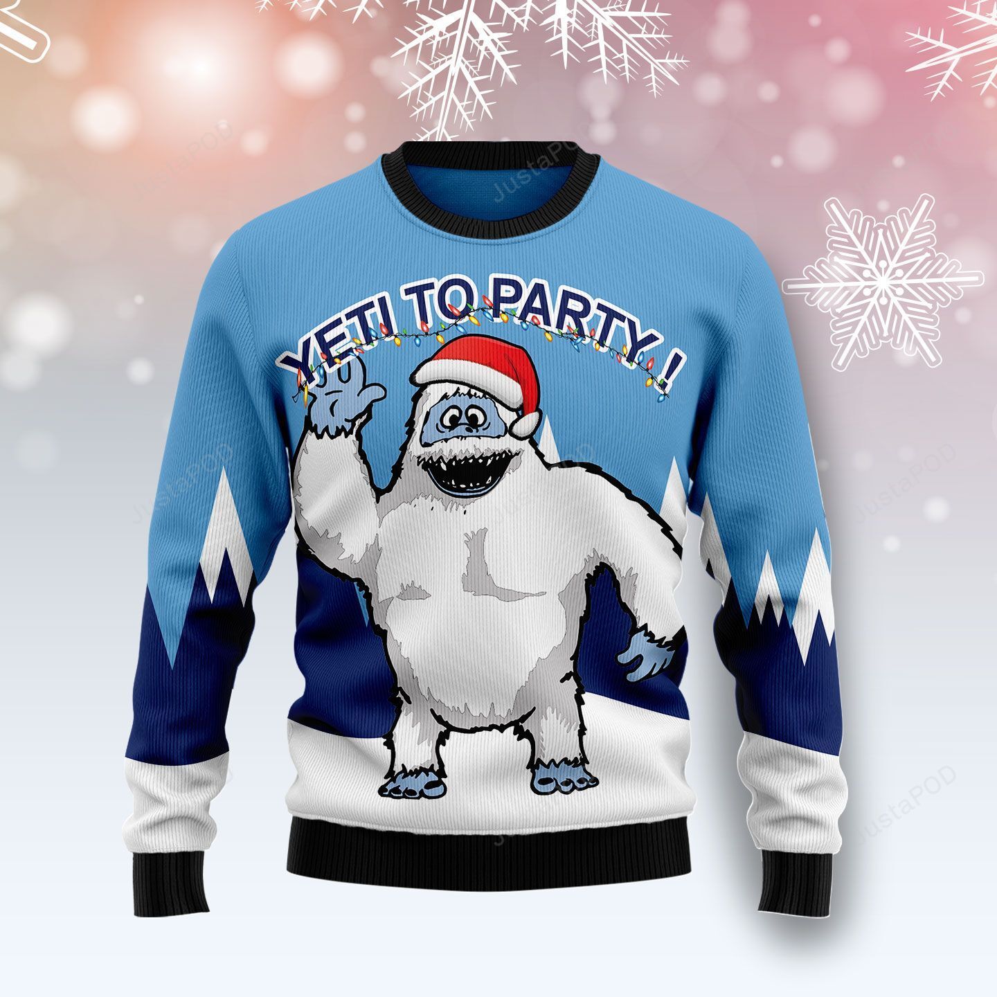 Bigfoot Yeti To Party Christmas Ugly Sweater- Best Christmas Gifts 2023