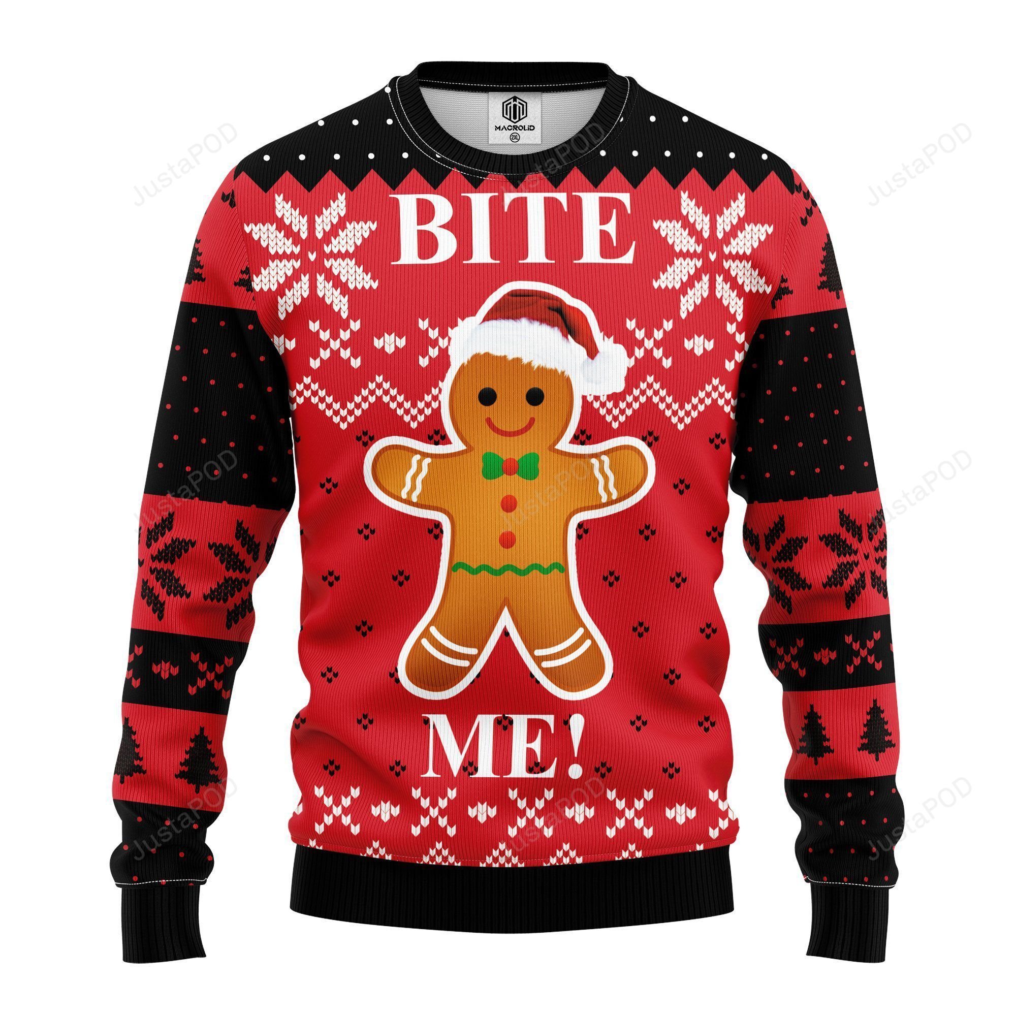 Bite Me Cookie Christmas Ugly Sweater- Best Christmas Gifts 2023