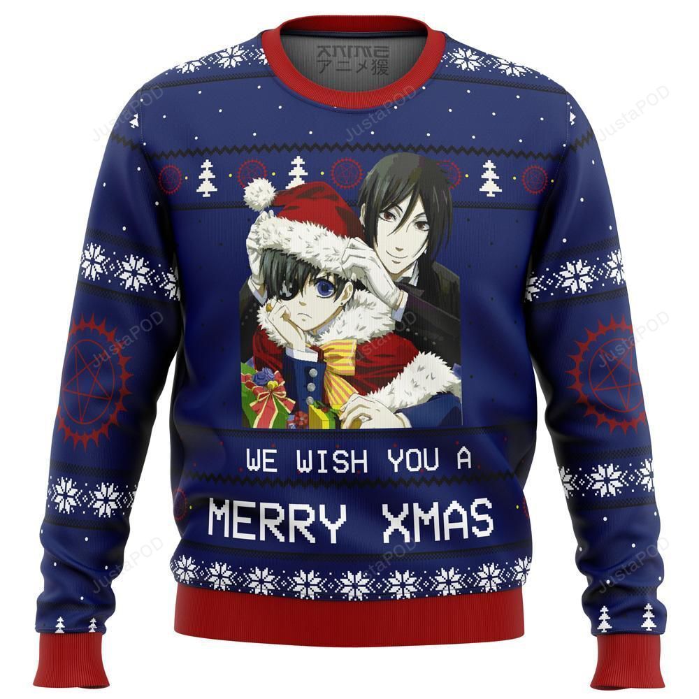 Black Butler Christmas Ugly Sweater- Best Christmas Gifts 2023