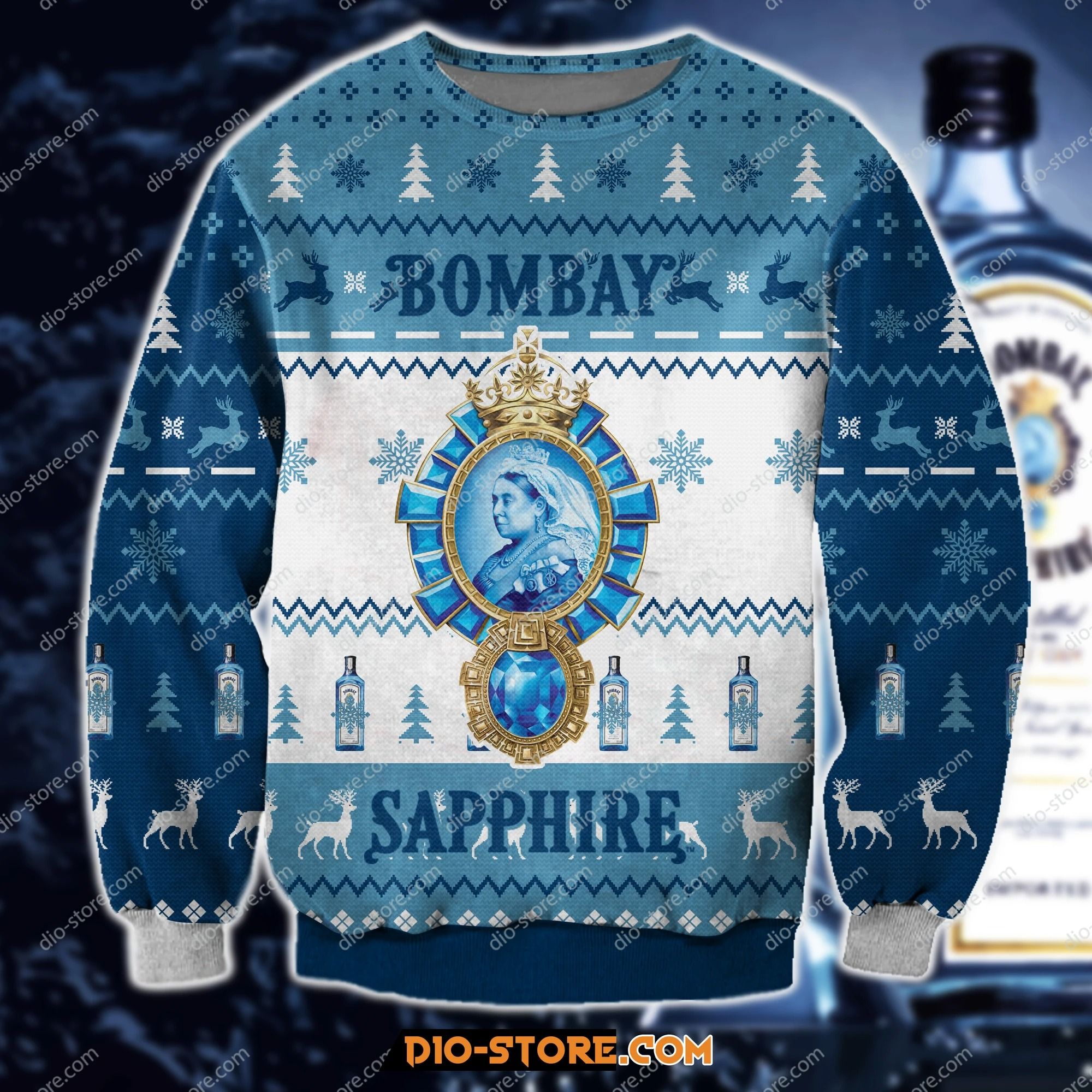 Bombay sapphire Christmas Ugly Sweater- Best Christmas Gifts 2023