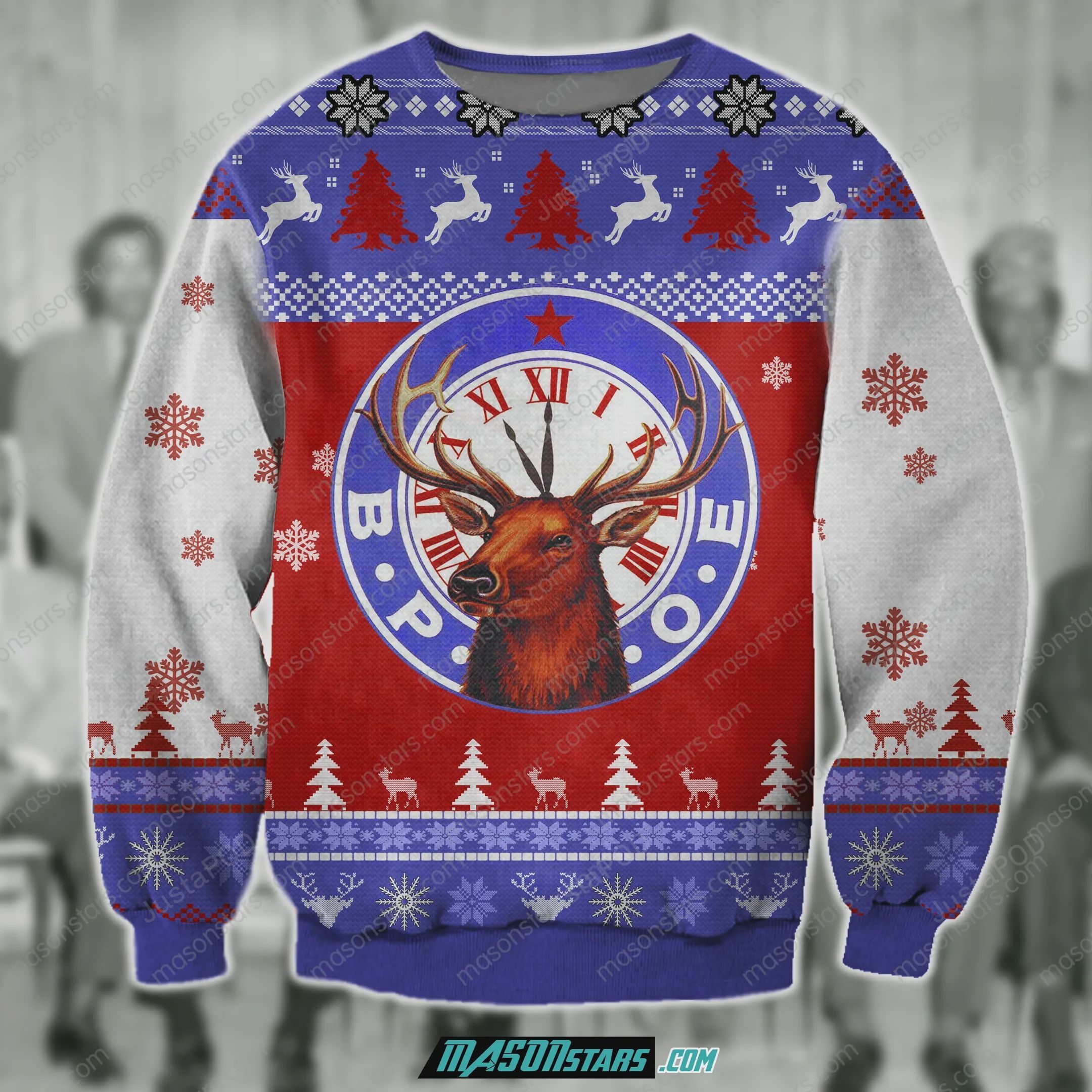 BPOE Benevolent and Protective Order of Elks Christmas Ugly Sweater- Best Christmas Gifts 2023