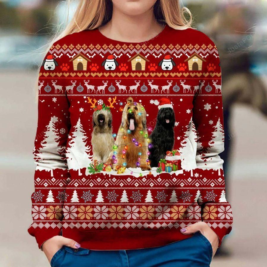 Briard Dog Gifts Christmas Ugly Sweater- Best Christmas Gifts 2023