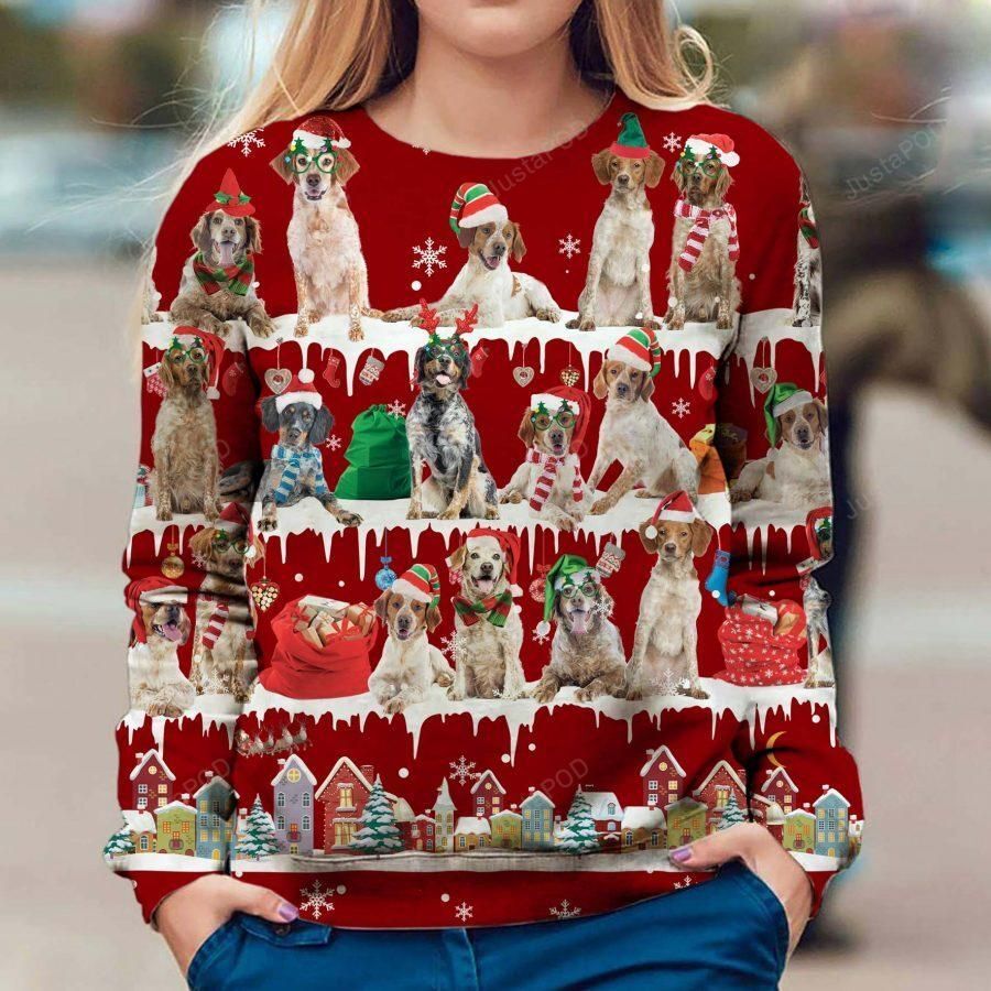 Brittany Spaniel Dog Christmas Ugly Sweater- Best Christmas Gifts 2023