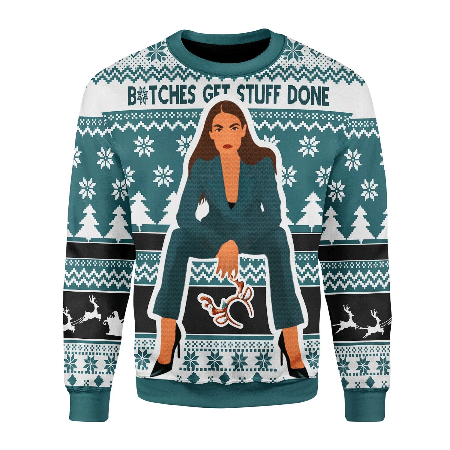 Btches Get Stuff Done Christmas Ugly Sweater- Best Christmas Gifts 2023