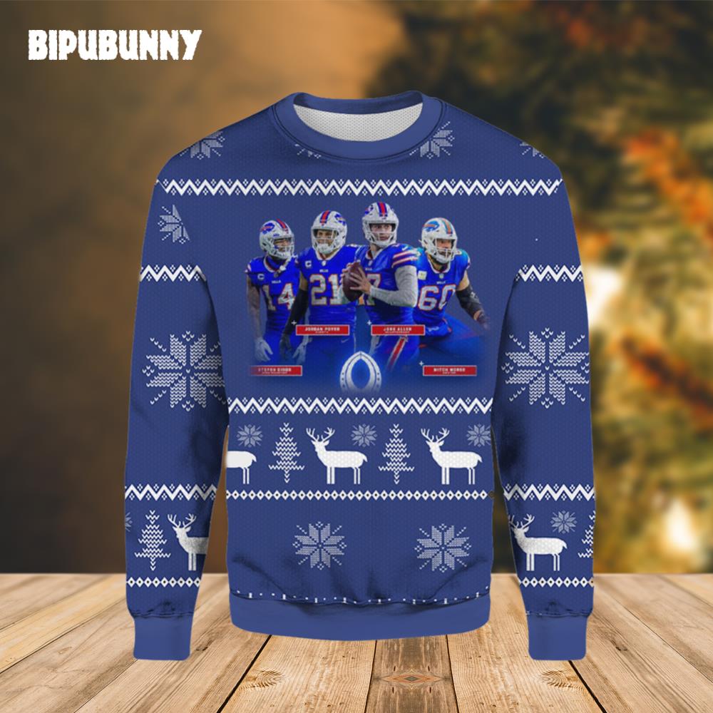 Buffallo Bills Ugly Christmas Sweater 2023 Pro Bowl Games- Best Christmas Gifts 2023