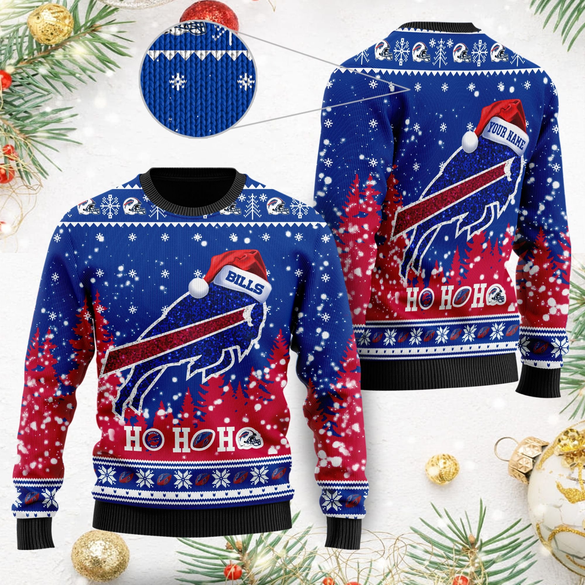 Buffalo Bills Santa Christmas Ugly Sweater- Best Christmas Gifts 2023