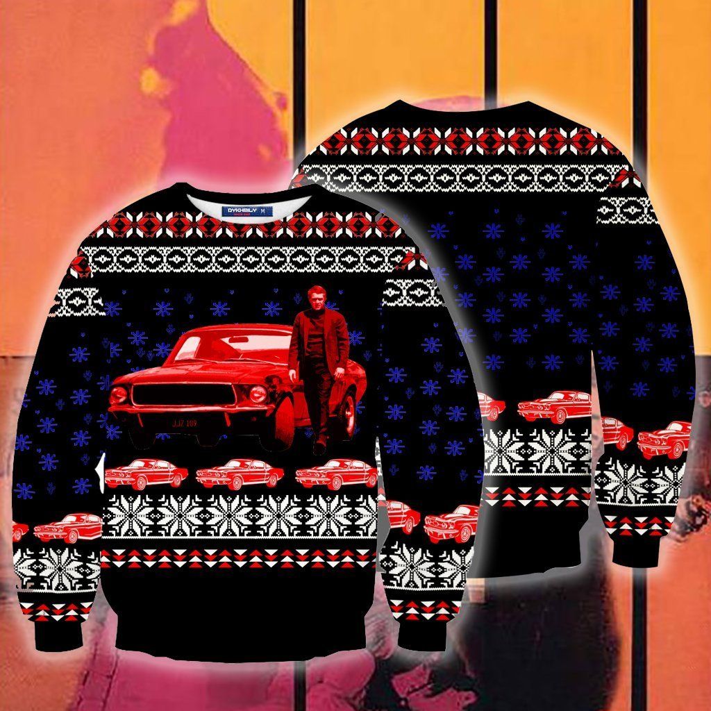 Bullitt 1968 Christmas Ugly Sweater- Best Christmas Gifts 2023