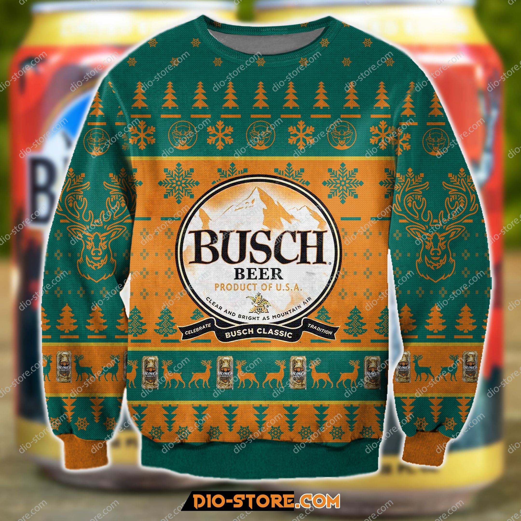 Busch Beer Chrismas Ugly Sweater- Best Christmas Gifts 2023