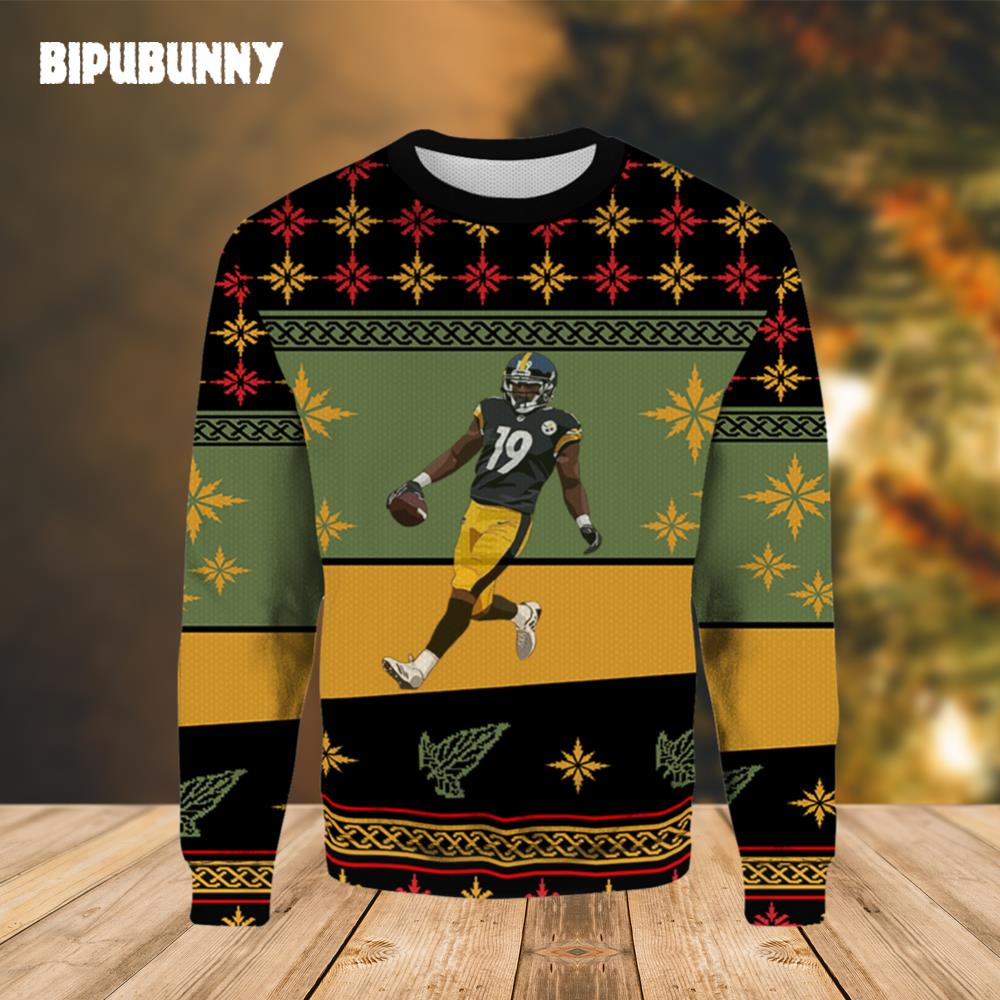 Calvin Austin III Pittsburgh Steelers Ugly Christmas Sweater- Best Christmas Gifts 2023